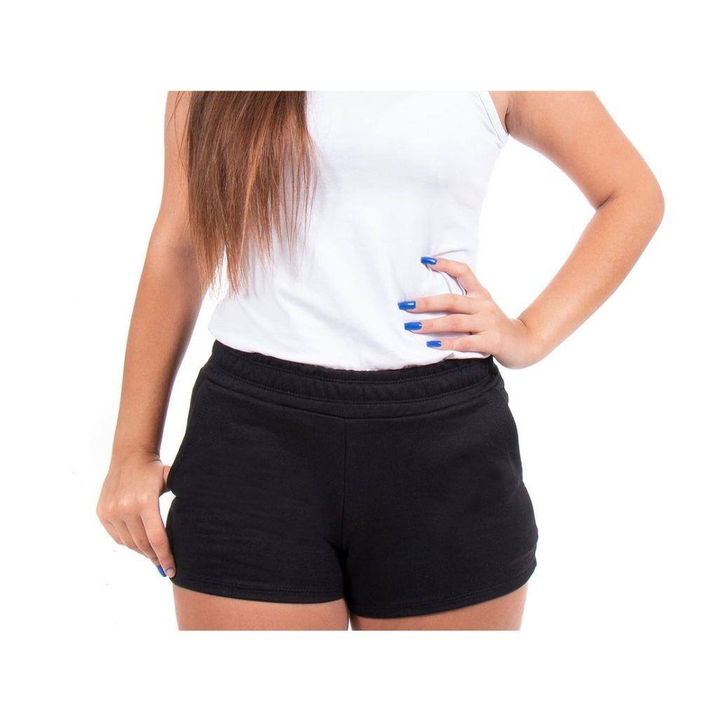 short moletom academia feminino