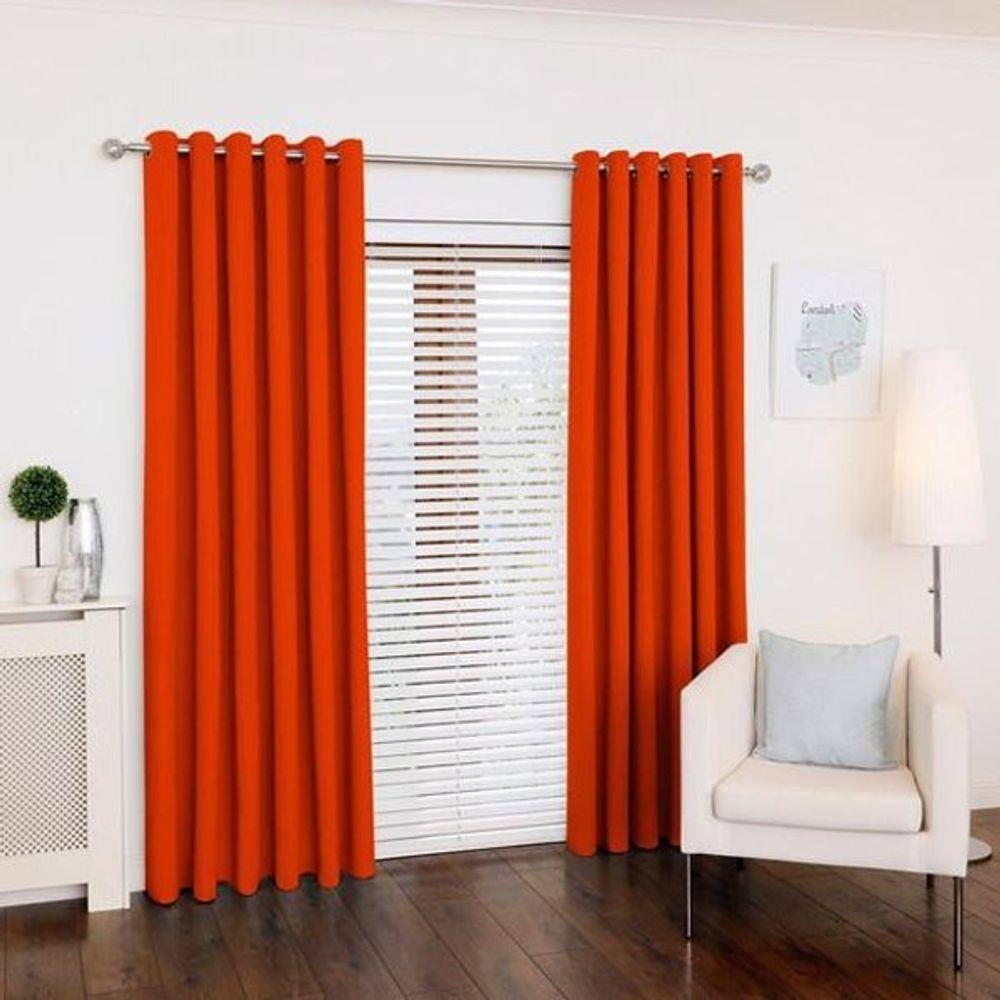 Cortina Laranja Sala Quarto 300X250 - Fabritex