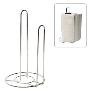 Suporte Para Rolos Porta Papel Toalha Mesa Bancada Vertical 15x15cm