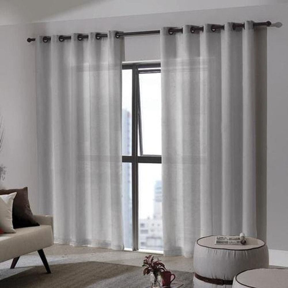 Cortina Bella Janela Duplex Bruxelas 4.20 X 2.50 Taupe
