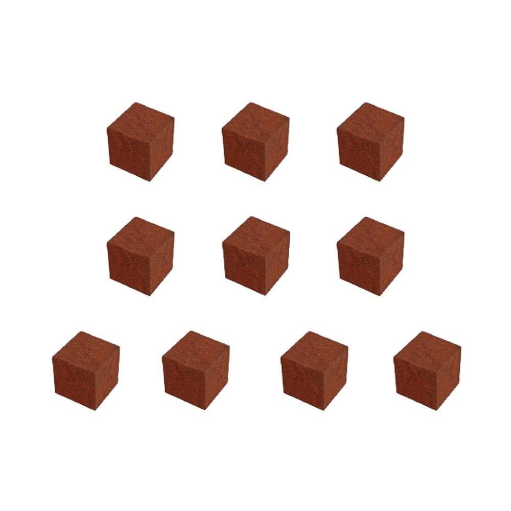 Cubos de Madeira 10 unidades 9x9x9mm Acessório de Jogo Ludens Spirit