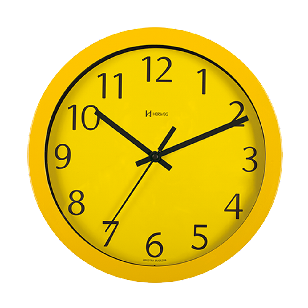 Relógio de Parede Herweg 6719-268 Amarelo