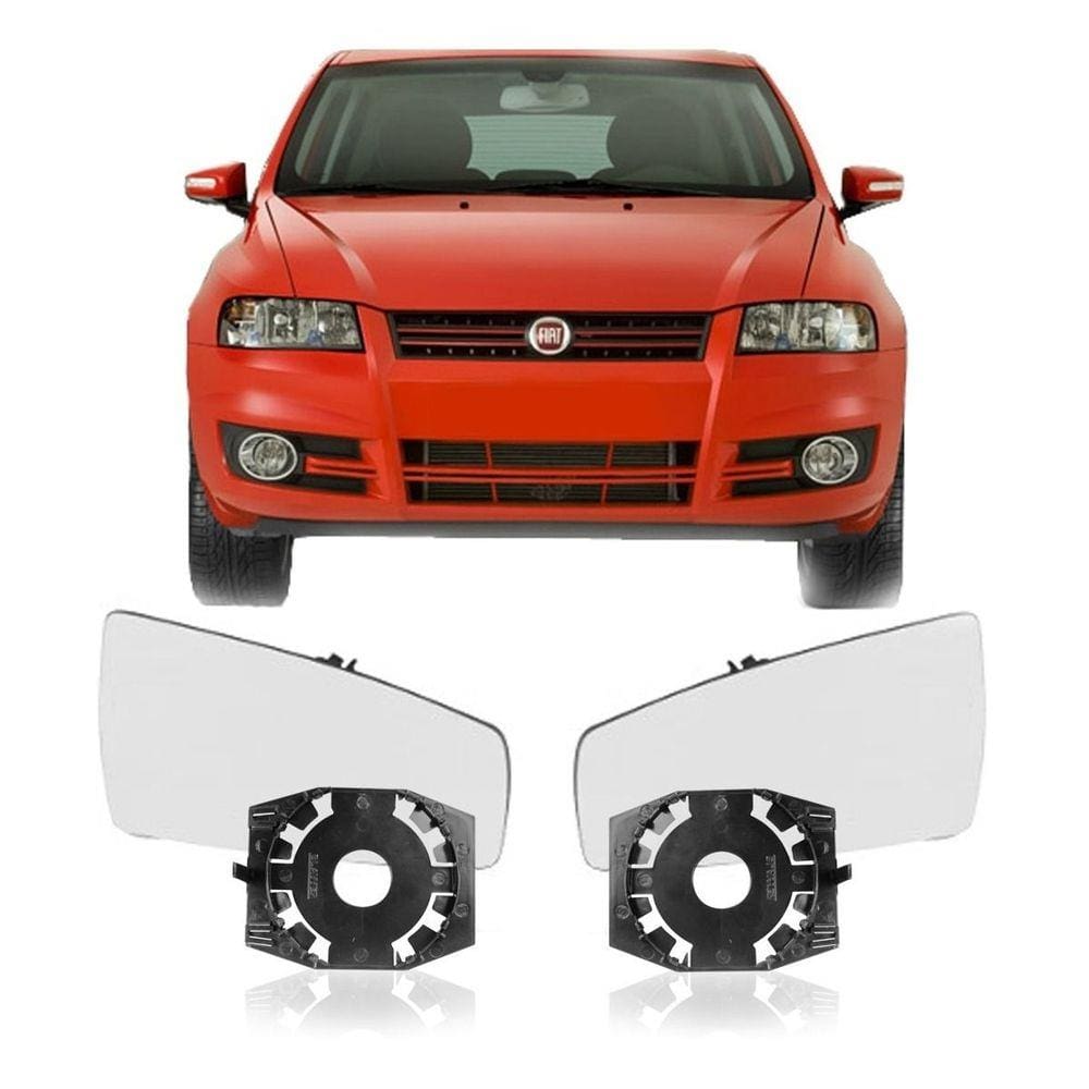 Lente C/ Base Retrovisor Stilo 2008 2009 2010 2012 Unidade