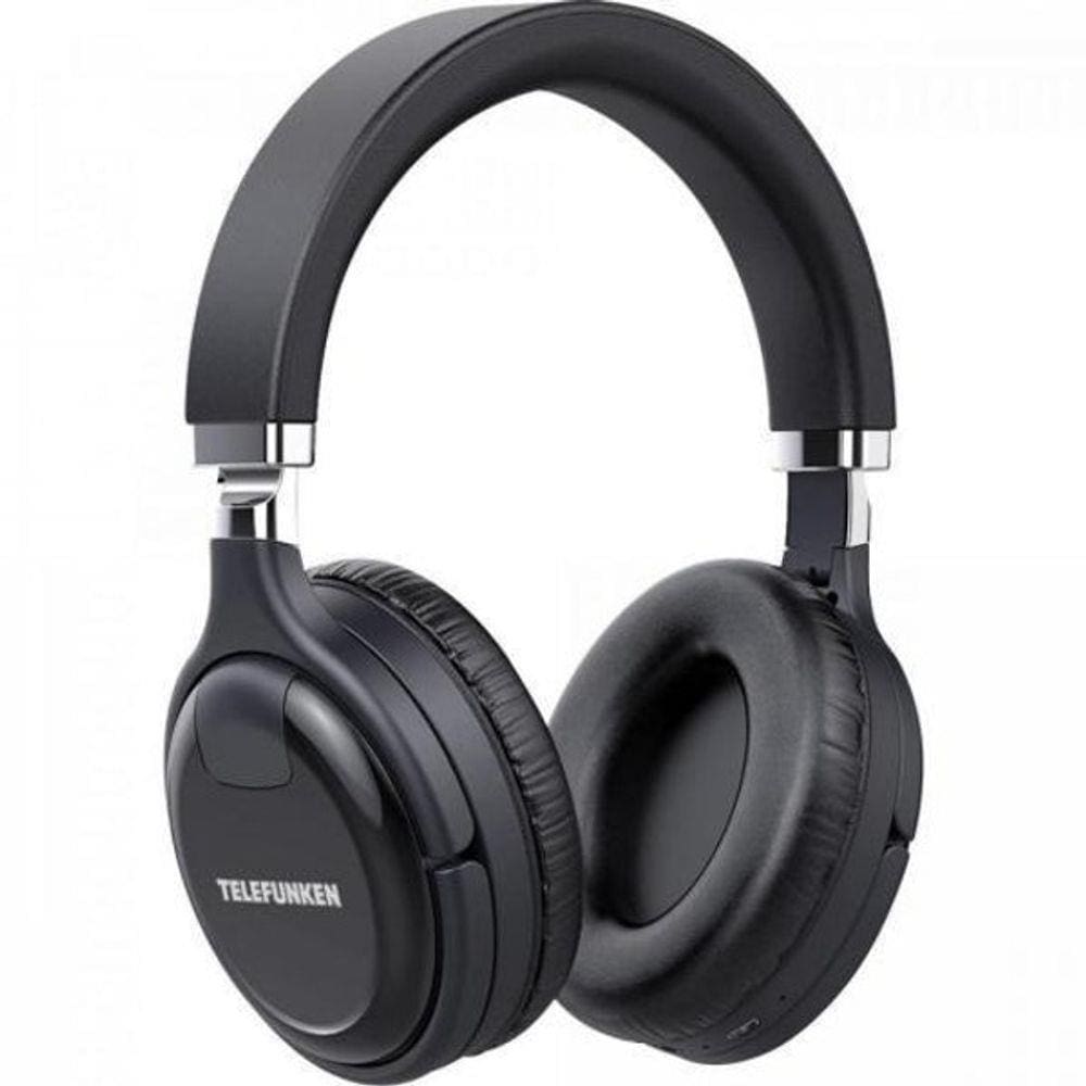 Fone De Ouvido Bluetooth Over-Ear H800Anc Preto Telefunken