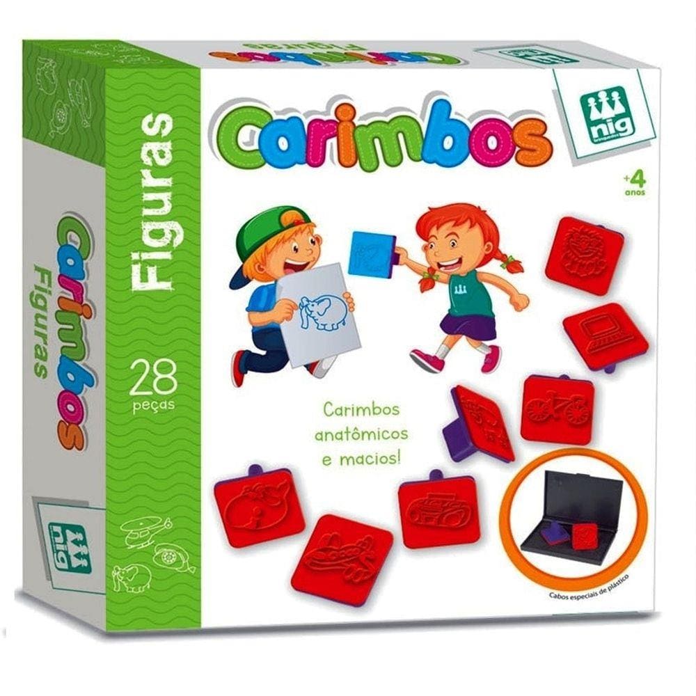Carimbos Didáticos De Figuras 28 Carimbos Nig