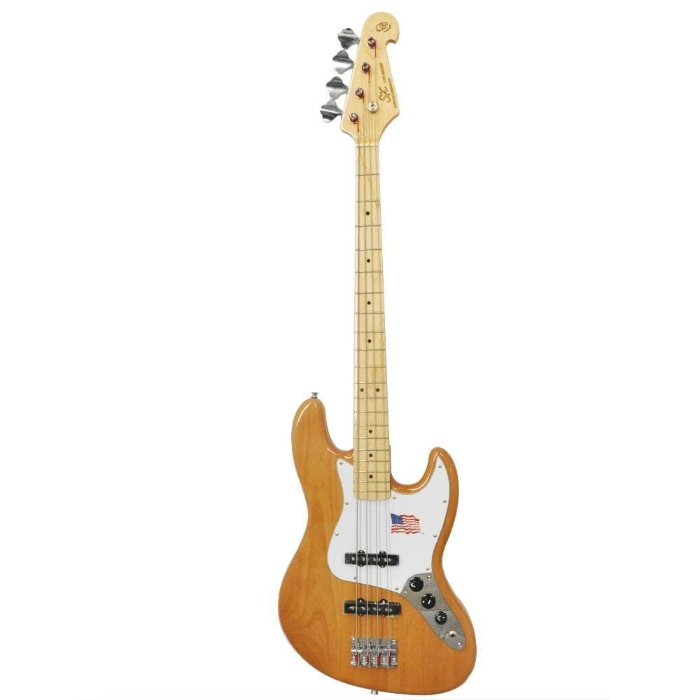 Baixo Jazz Bass SX 4 Cordas JB Passivo American Alder SJBALDER Natural