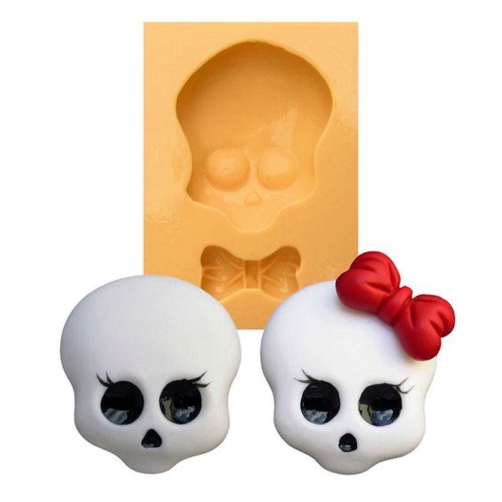 Molde De Silicone Caveira, Monster High
