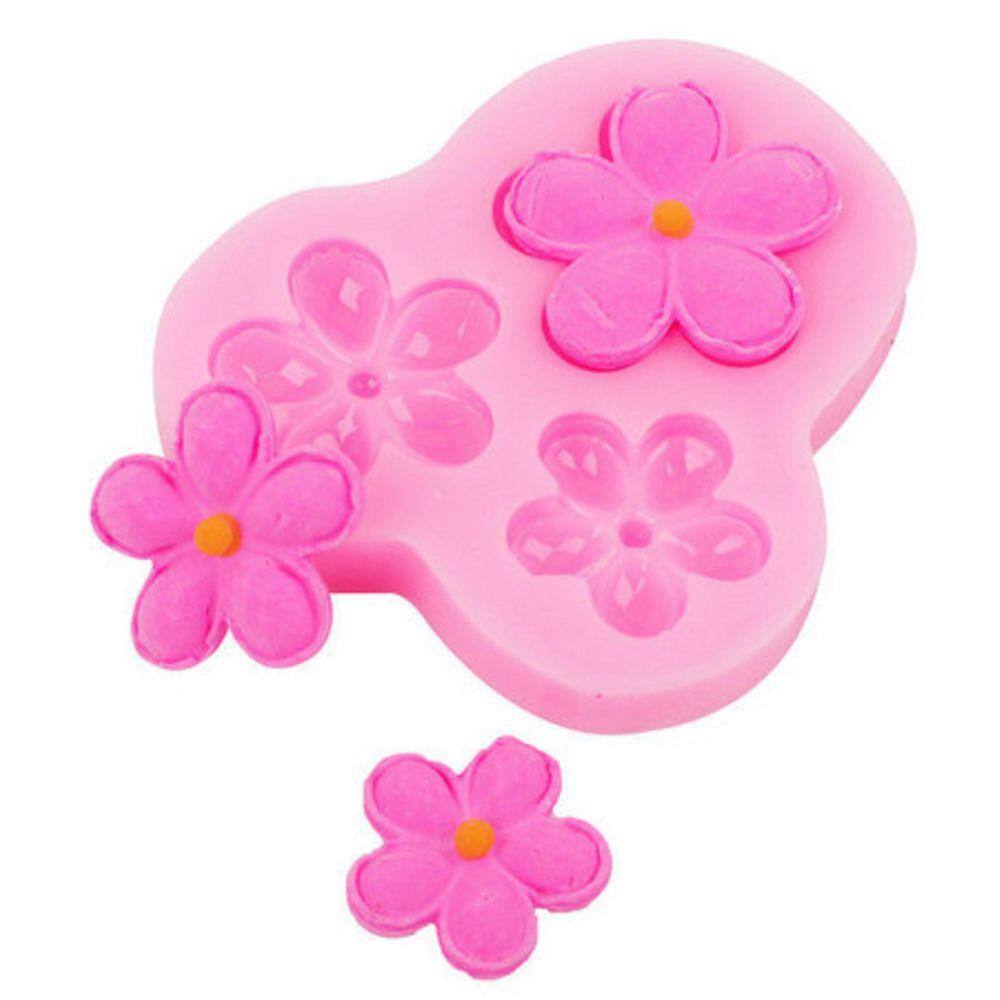 Molde De Silicone Flores