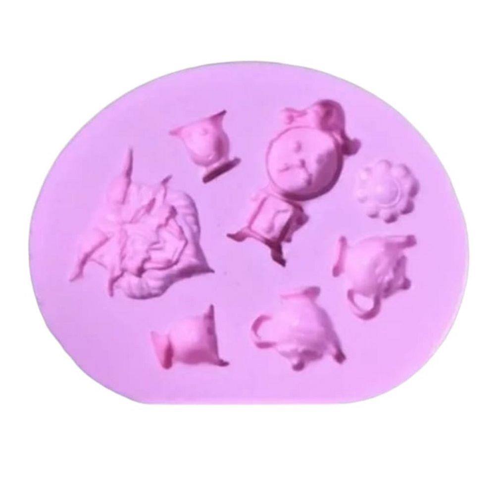 Molde De Silicone Bela E A Fera