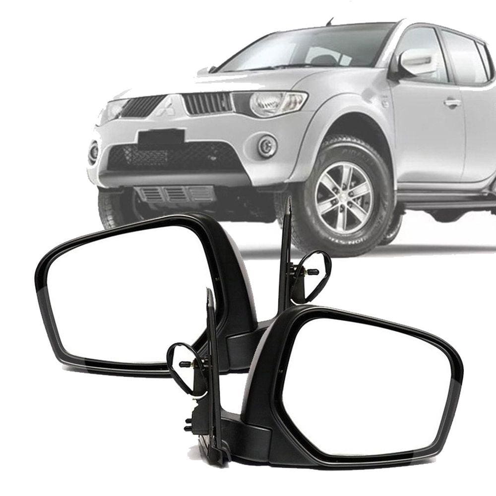 Retrovisor Triton 2008 2009 10 11 2012 2013 Retrátil Cromado
