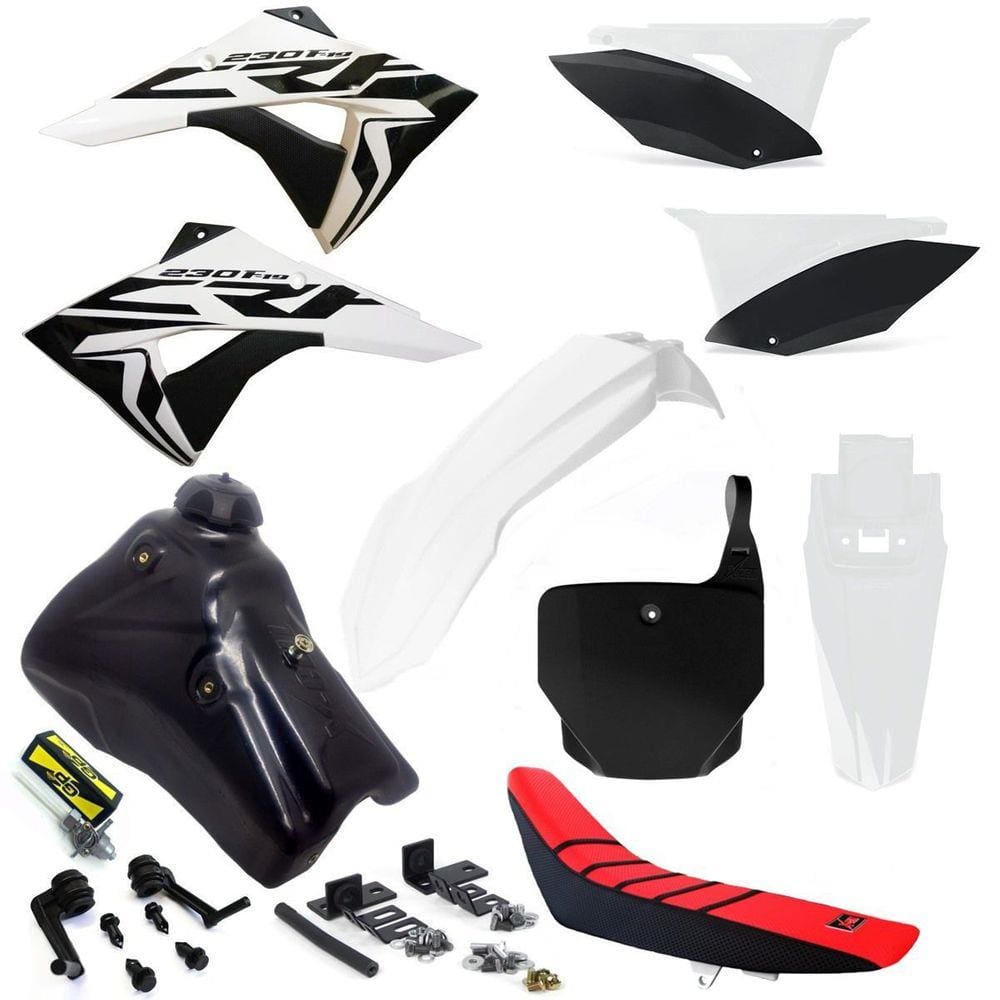 Kit Plástico Number X cell Crf 230 07... Tanque 7 Litros Torneira Gp