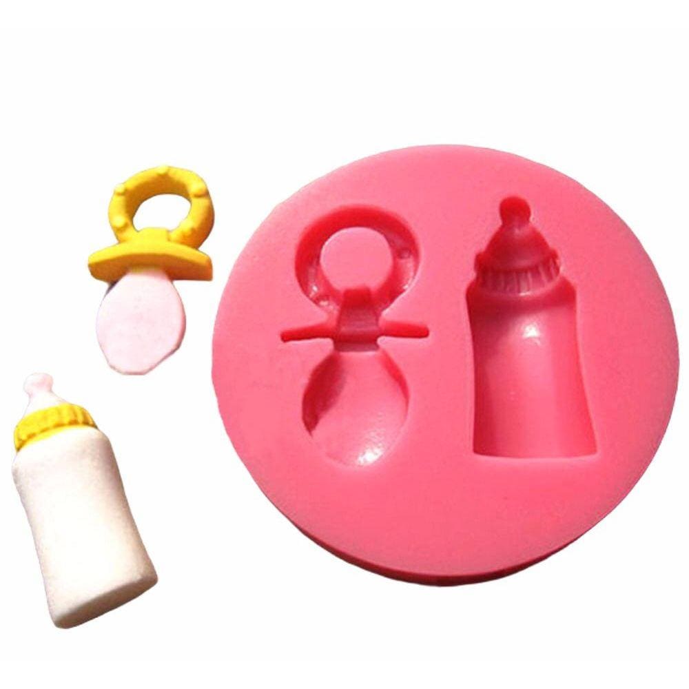 Molde De Silicone Mamadeira E Chupeta, Chá De Bebê