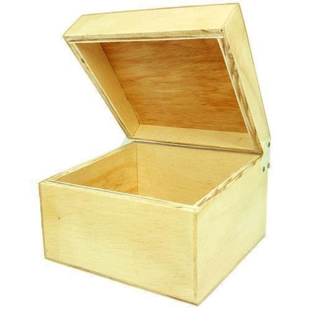Caixa Fichário Em Madeira Pinus Luxo - 6X9 - 25X26X19 Cm