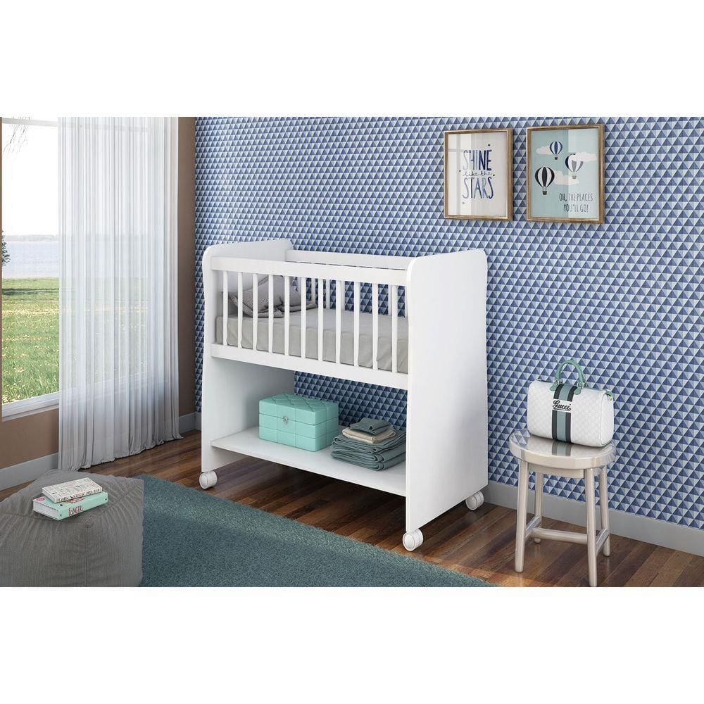 Mini Berço Rubi Branco Peternella Moveis - KSM