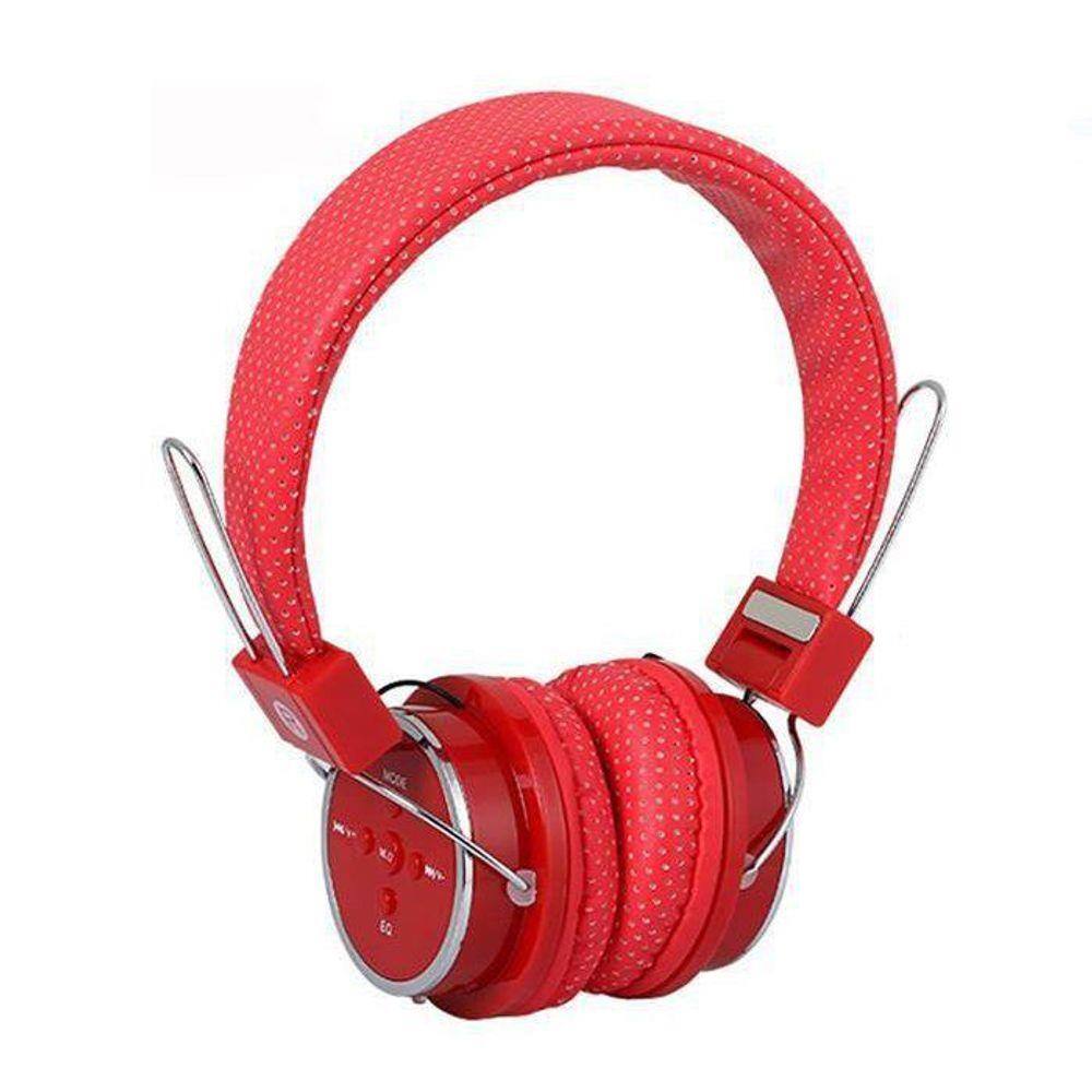 Fone Ouvido Headphone Sem Fio Bluetooth B05 VERMELHO | Extra