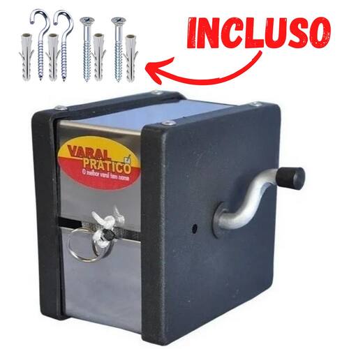 Varal Recolhível Retrátil De Parede 30m Inox Varal Pratico Menor preço em Varal Recolhível Retrátil De Parede 30m Inox Varal Pratico