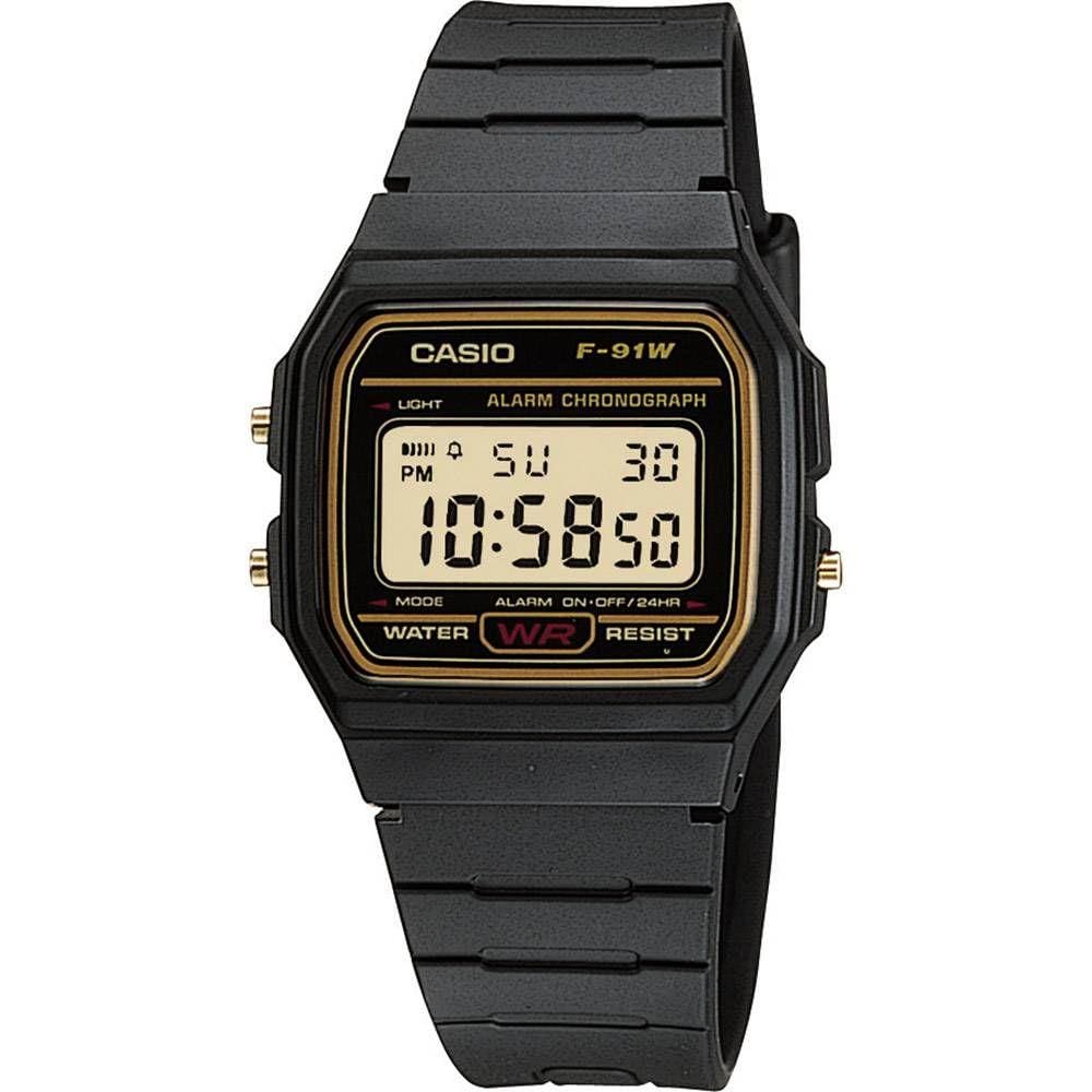 Relógio Casio Unissex Digital Vintage F-91WG-9QDF