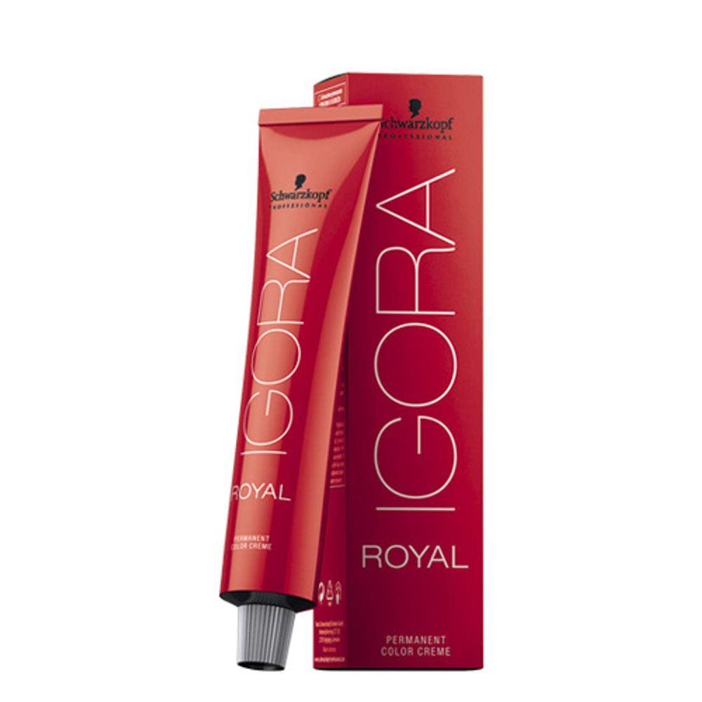 Coloração  Nº 6-77 - Loiro Escuro Acobreado Extra - Tom Vermelho - Igora Royal - 60Gr - Schwarzkopf Professional