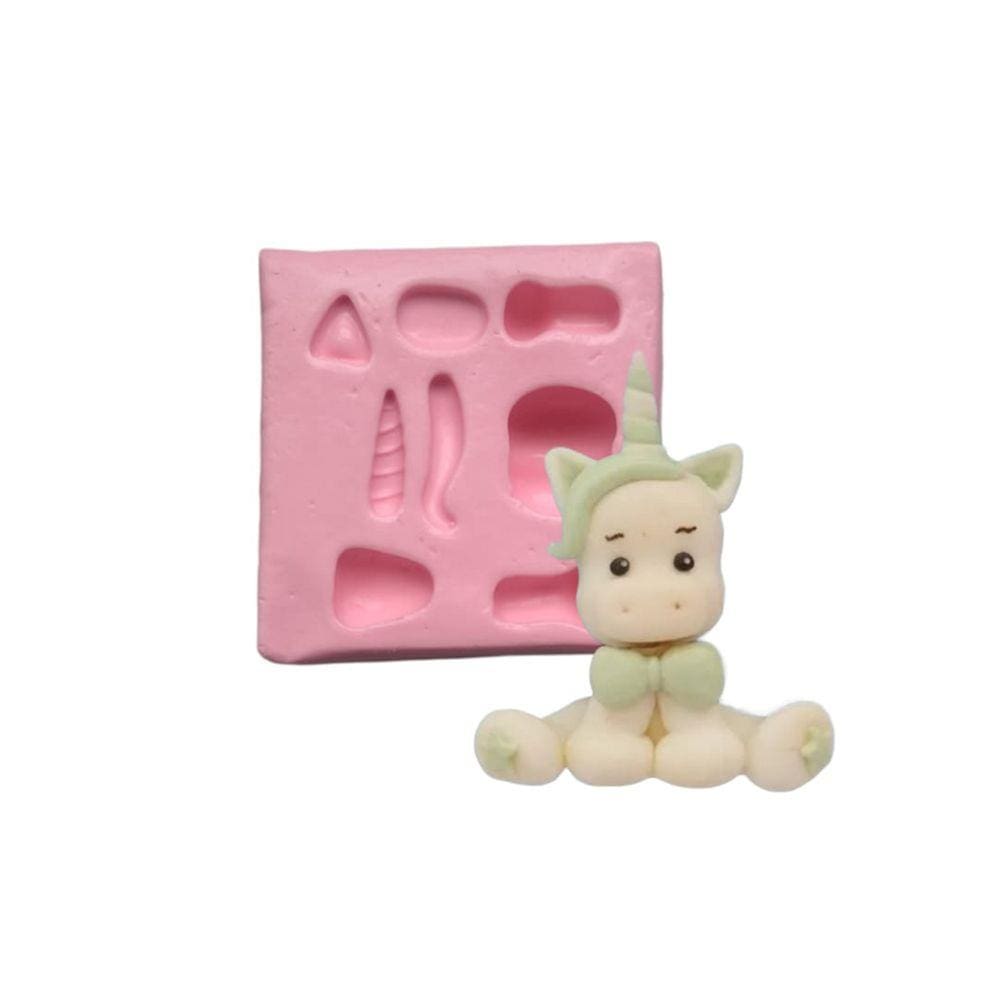 Molde De Silicone Unicórnio 3D