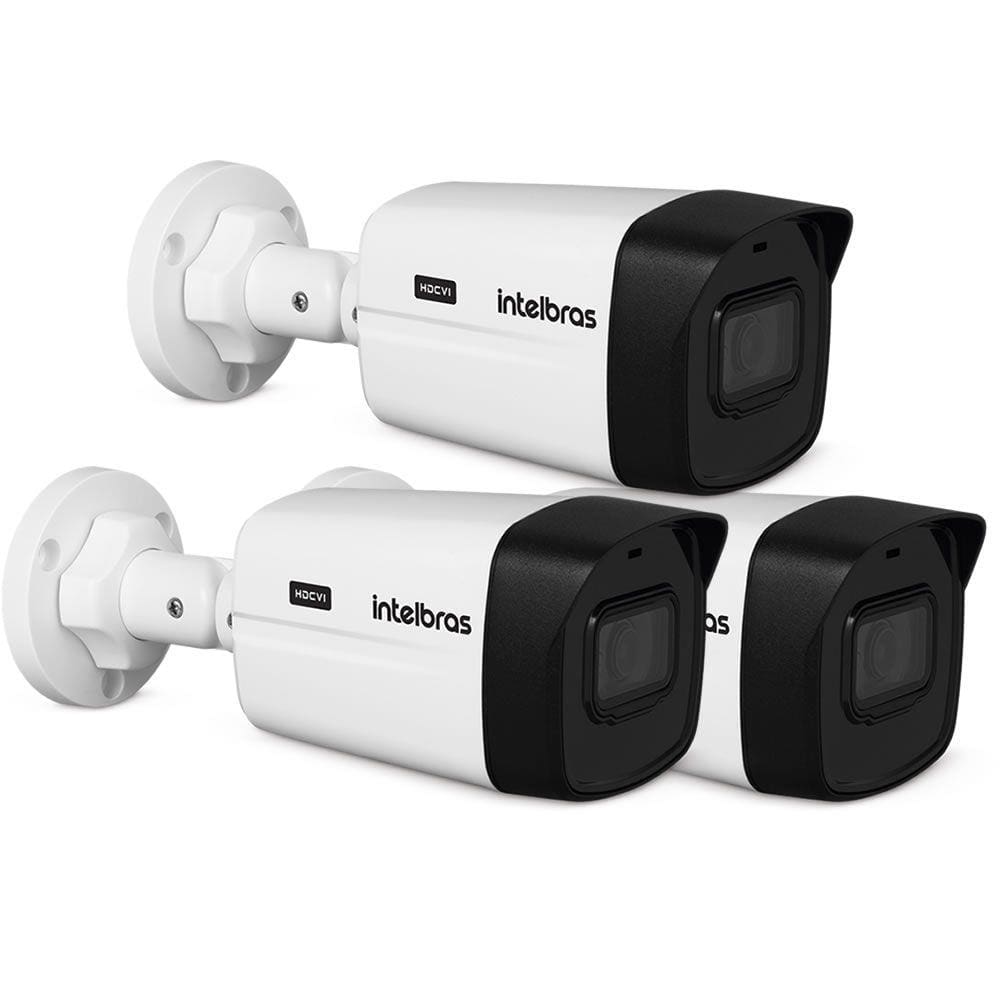 Kit 3 Câmeras HDCVI 4K 8 Megapixel 2.8mm 30m VHD 5830 B 4K Intelbras
