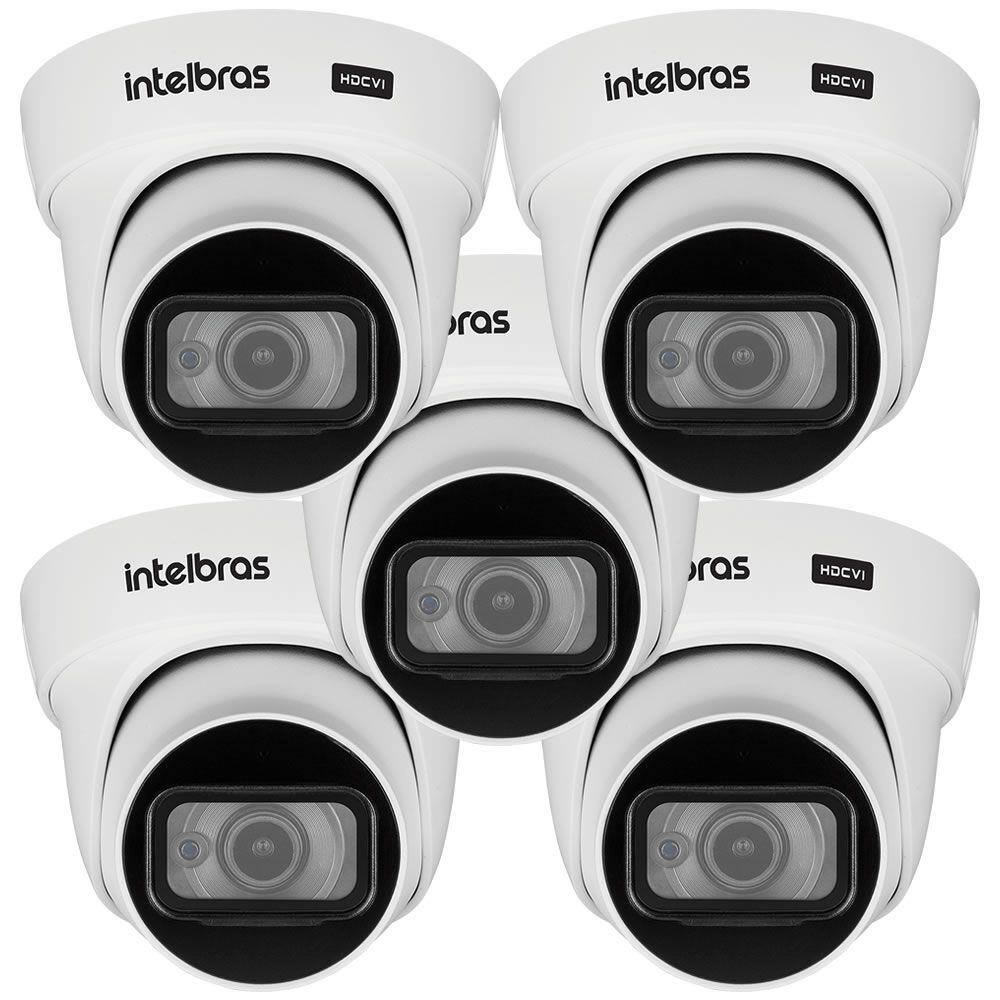 Kit 5 Câmeras HDCVI 4K 8 Megapixel 2.8mm 20m VHD 5820 D 4K Intelbras