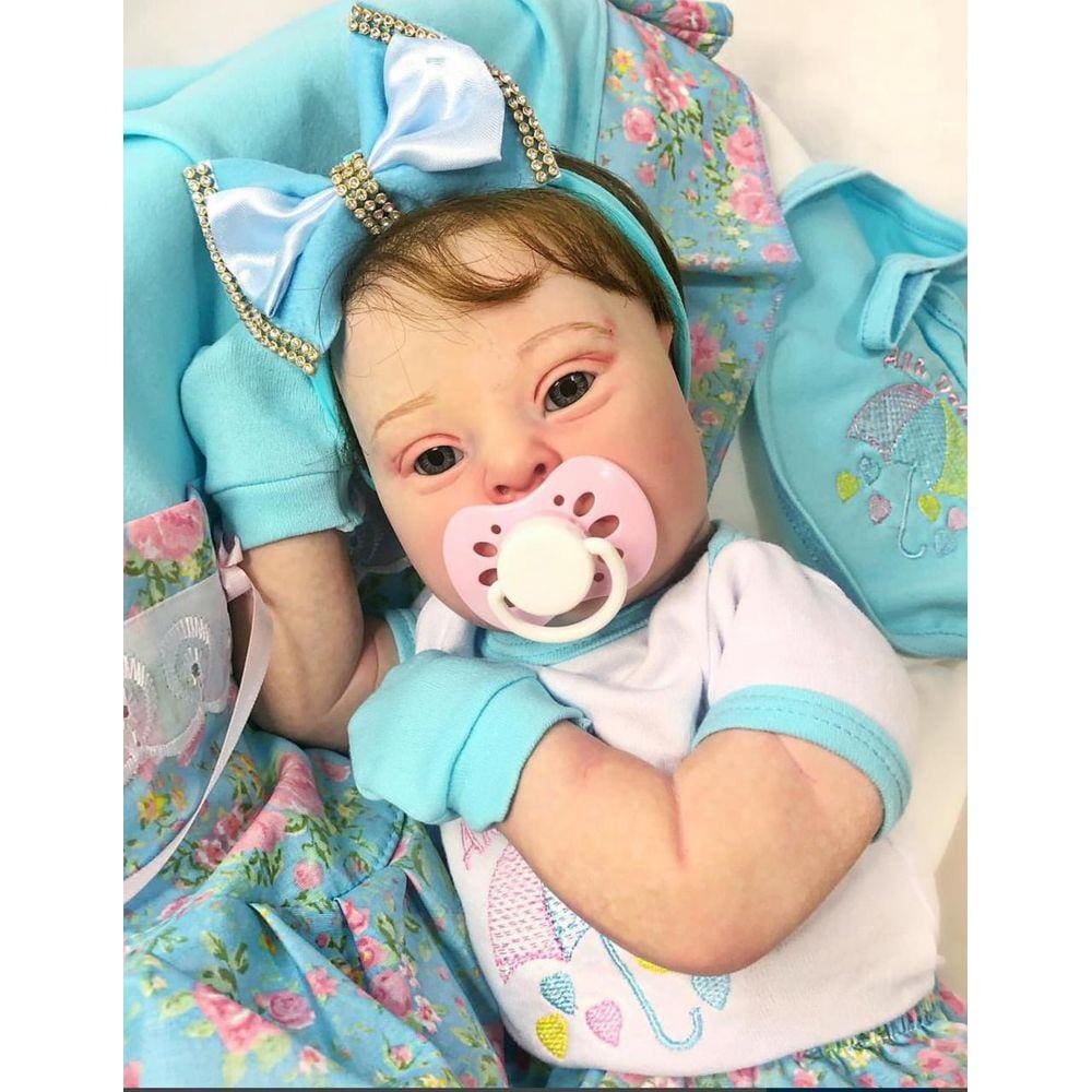 Bebê Reborn Menina Realista Sindrome De Down