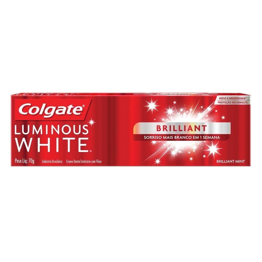 Creme Dental Colgate Luminous White Brilliant 70g