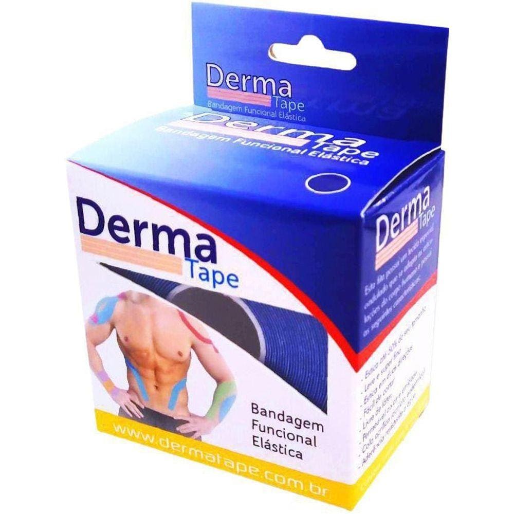 Bandagem Funcional Elástica 5X500Cm Azul - Derma Tape