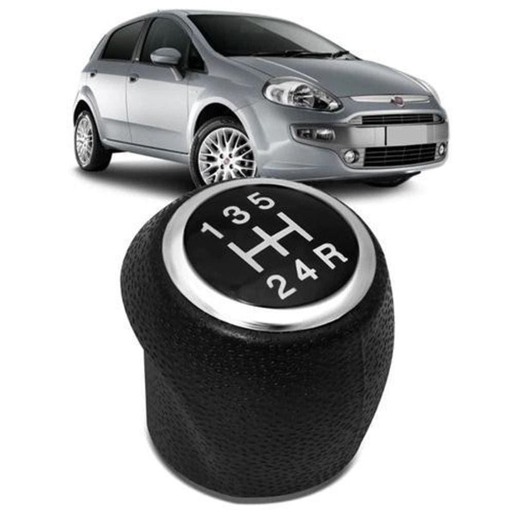 Bola Câmbio Manopla Preto Punto 2008 Em Diante