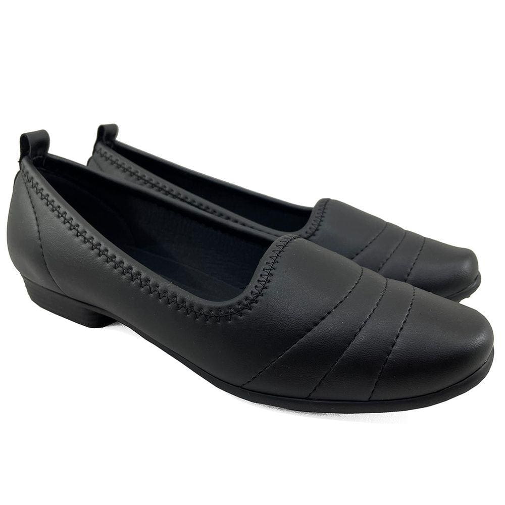Sapatilha Piccadilly Conforto Feminina - Preto