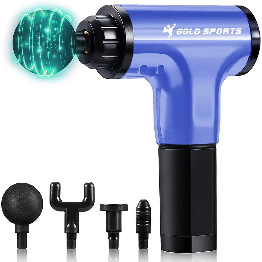 Massageador Elétrico Pistola Gold Sports ProII Corporal Relaxante Fit