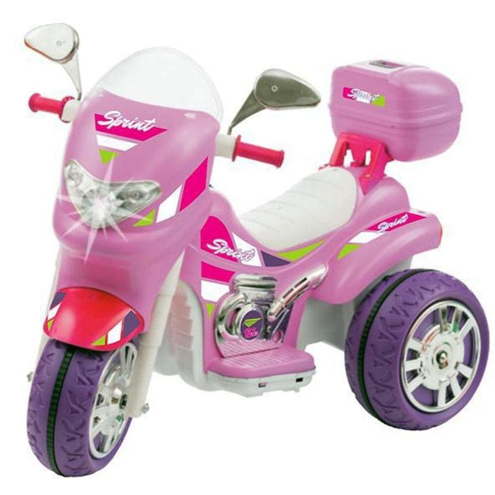 Moto Elétrica Sprint Turbo Pink 12V