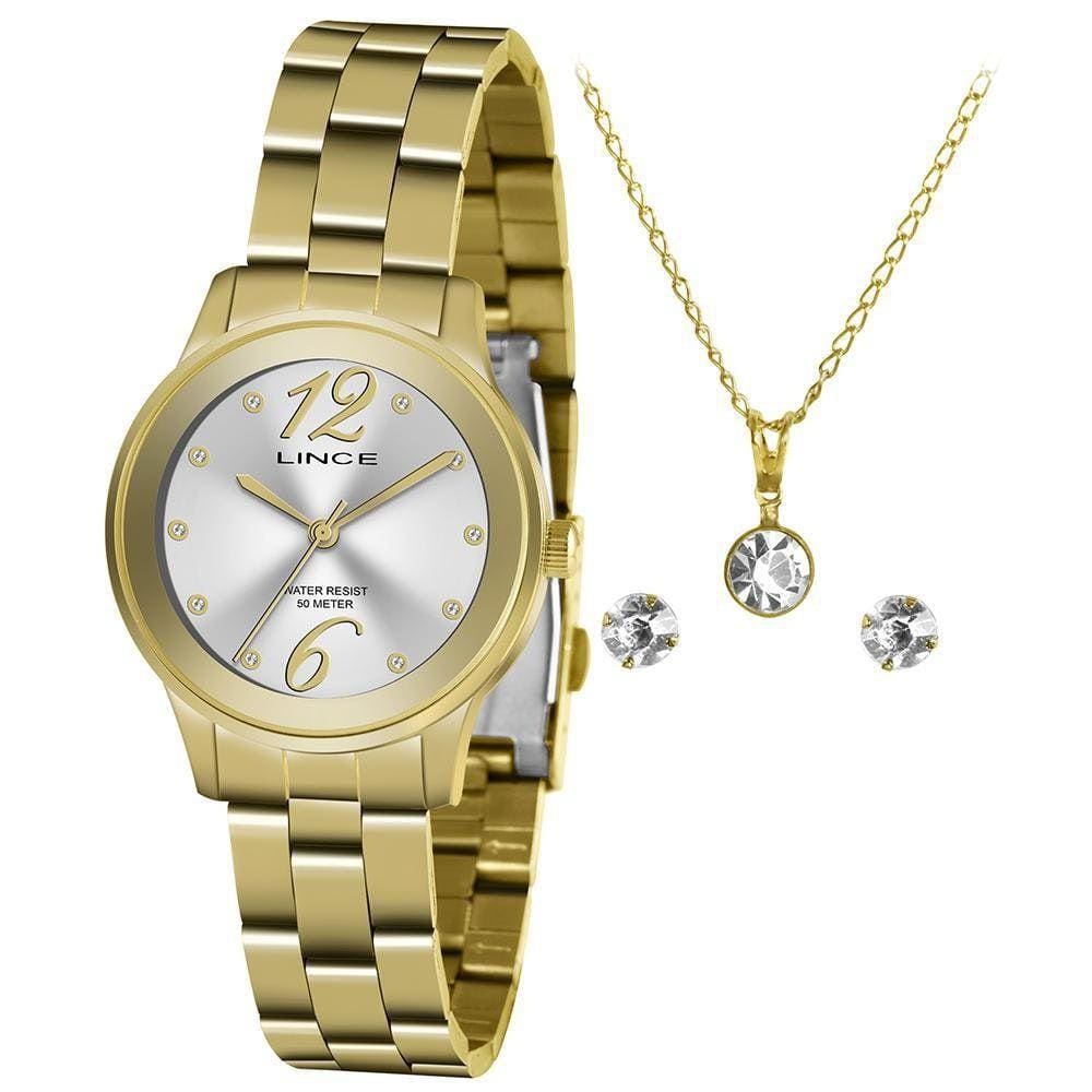 Relógio Lince Feminino Kit Lrgh145Lky36C2Kx Dourado