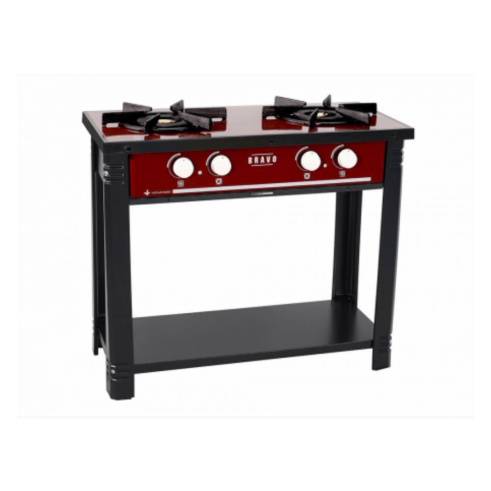 Fogão Bravo Industrial Venâncio, 2 Bocas, Vermelho - Br2b