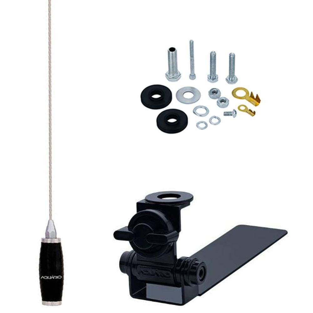 Kit Enfeite Antena Px 1,40 Metros Suporte Caminhonete Parafusos Anti-Furto