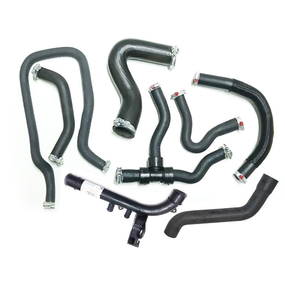 Kit Mangueiras Radiador Corsa 1999 A 2001 C/ Ar Quente + Abraçadeiras