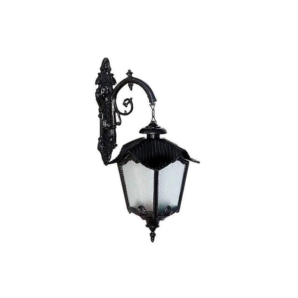 Luminária Portugal com Braço Externa e interna Alumínio 71cm