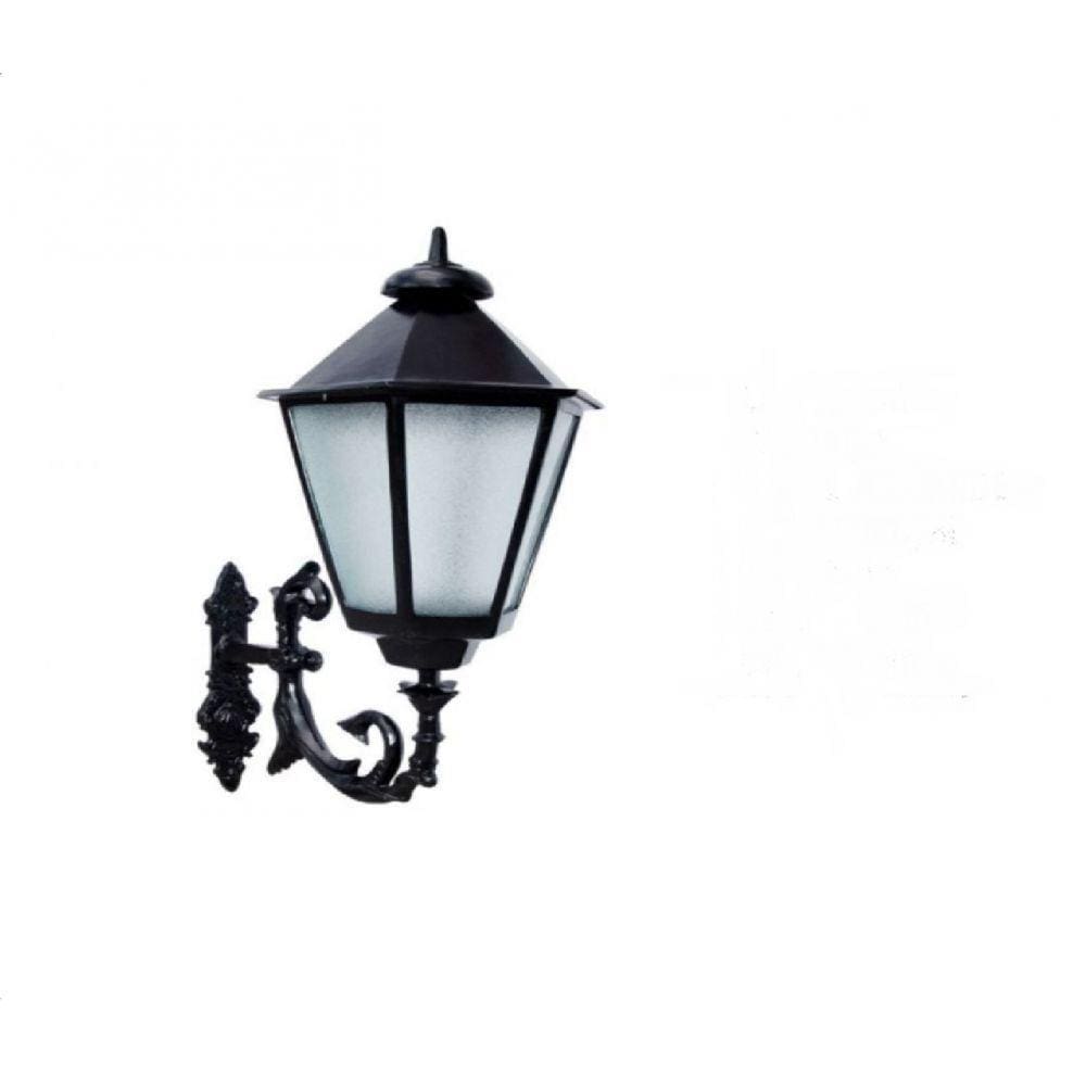 Luminária Colonial com Braço Italiana Grande Alumínio 99cm