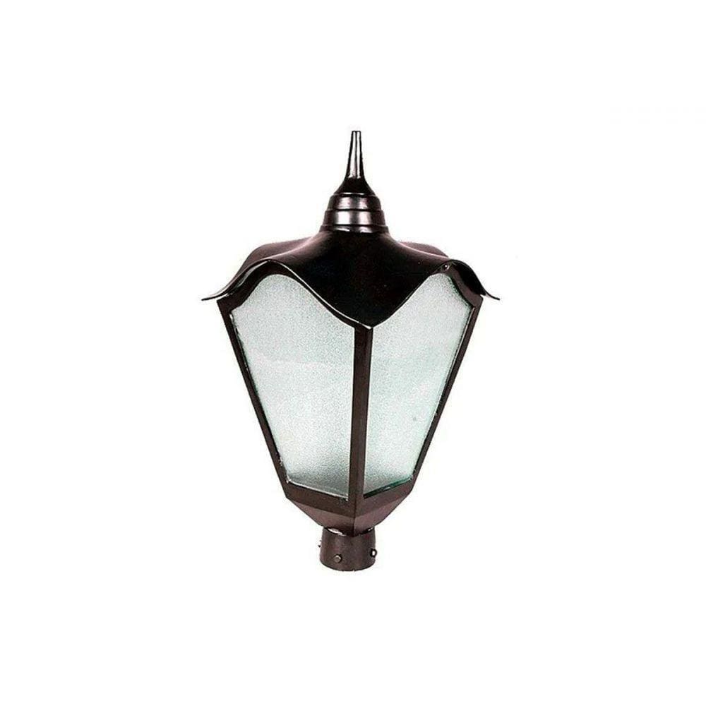 Luminária Colonial para Poste Romana Grande em Alumínio