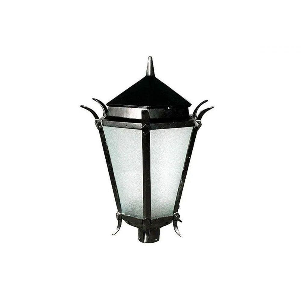 Luminária Colonial para Poste Francesa Grande em Alumínio