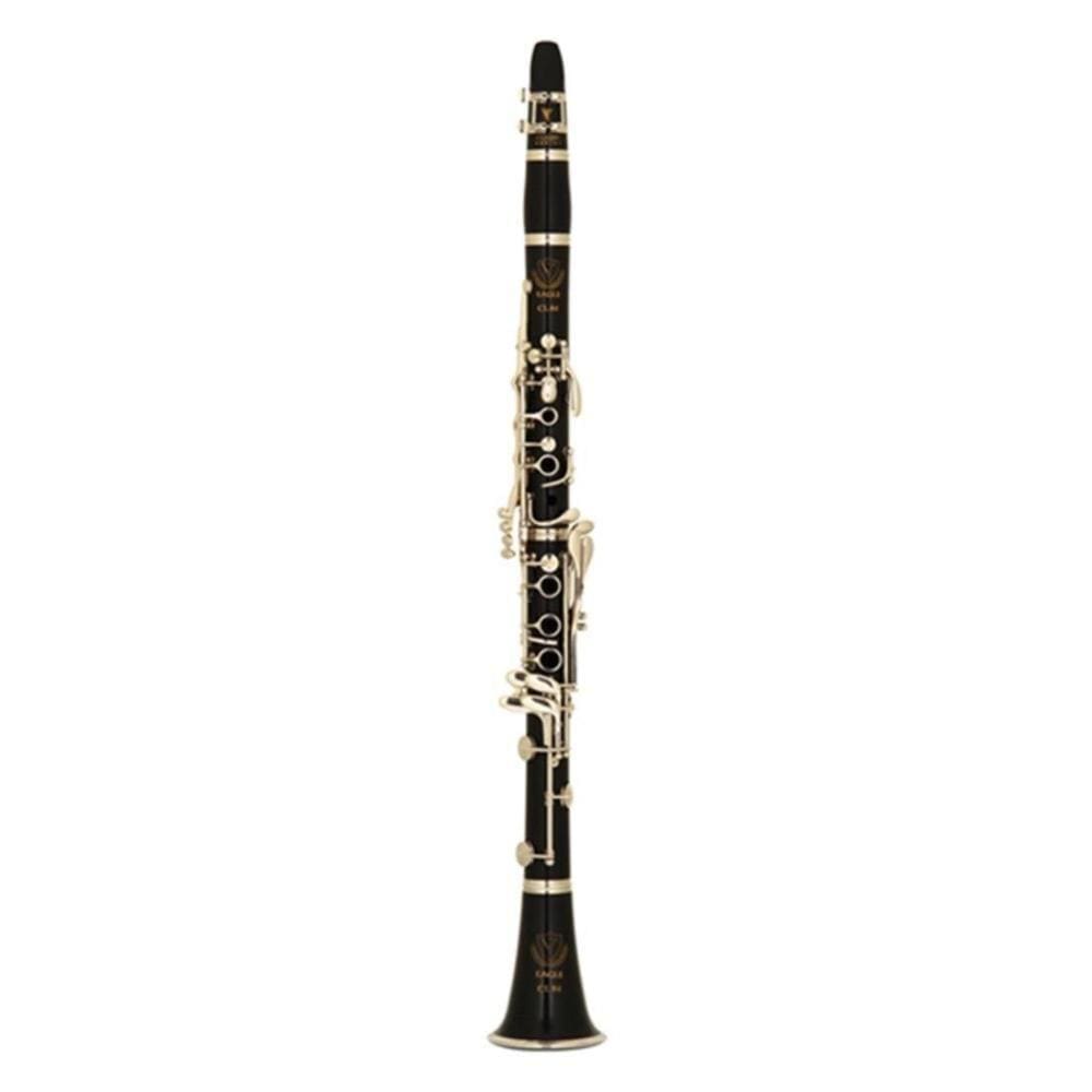 Clarineta Eagle CL04N SIB 17 Chaves Niqueladas Com Case Super Luxo