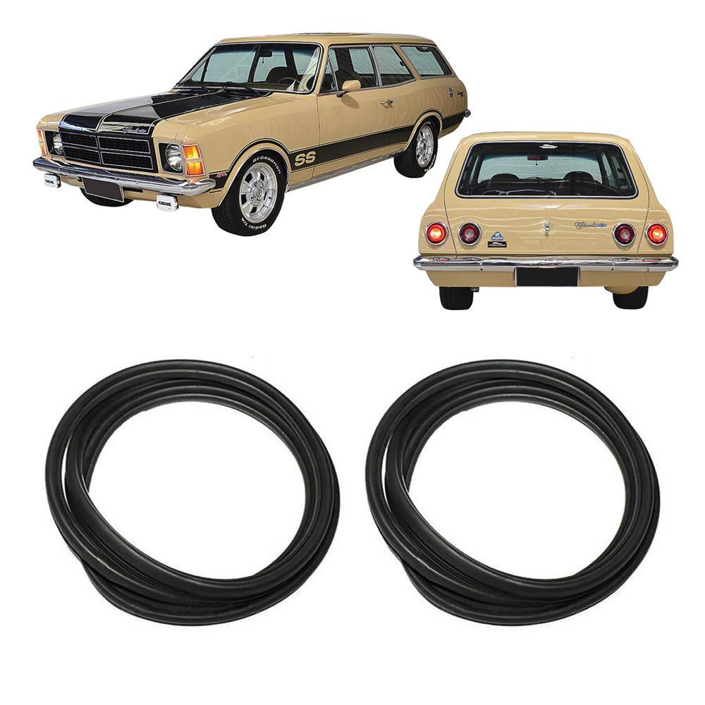 Kit Borracha Parabrisa Vigia Caravan 1968 A 1992 1ª Linha