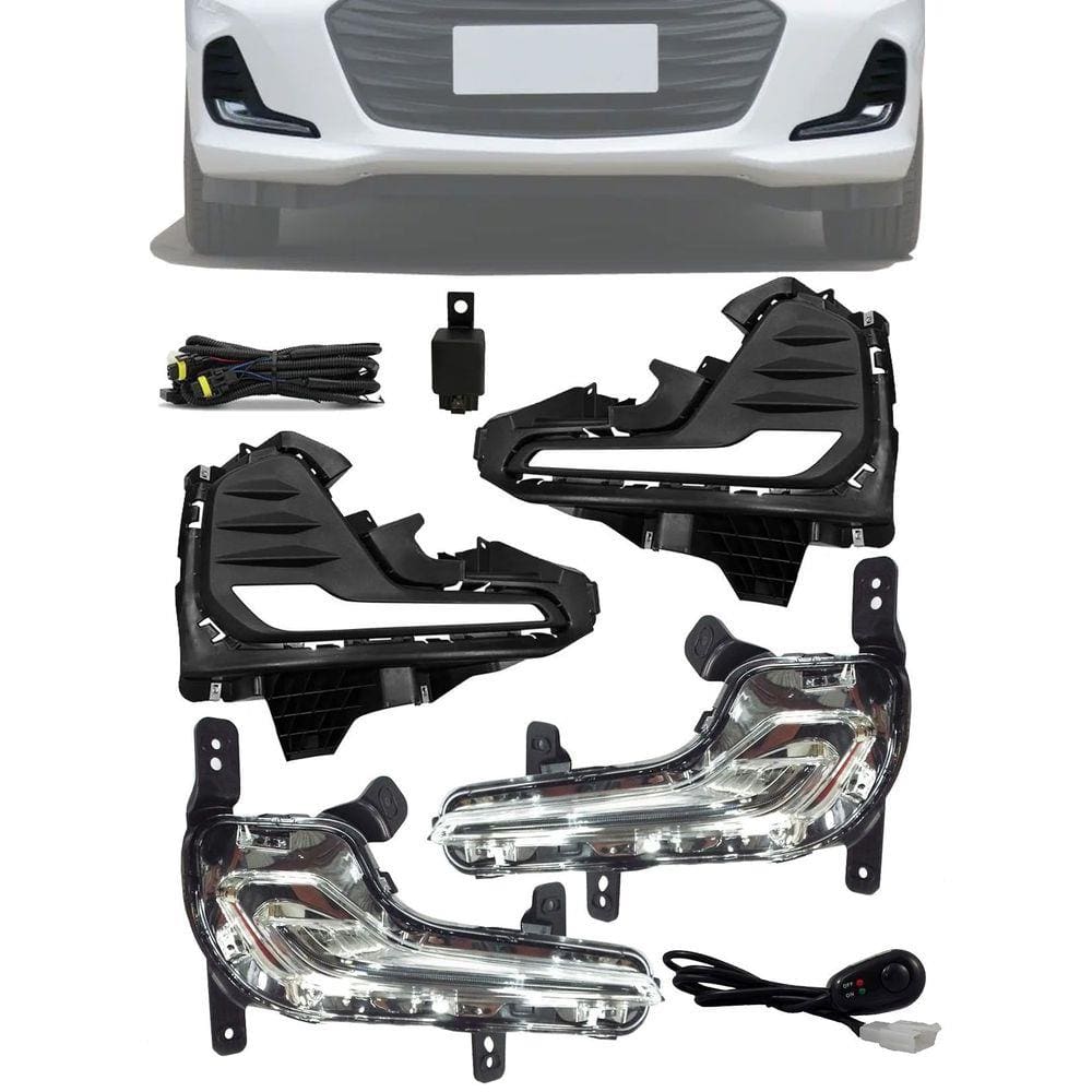Kit Led DRL Chevrolet Onix Hatch e Sedan Plus 2020