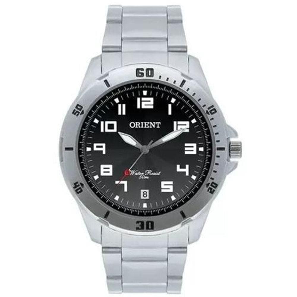 Relógio Masculino Orient Prata/Preto Mbss1155A-P2Sx