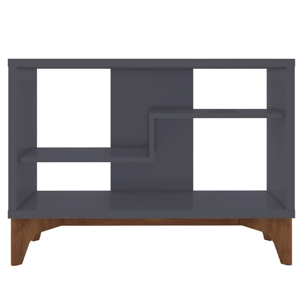 Estante Para Livro Decorativa Cinza Loft - Líder Design