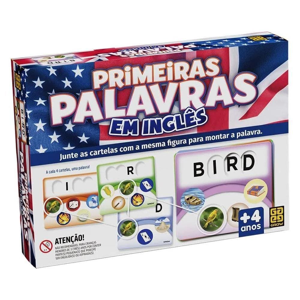 Jogo de Mesa Grow Primeiras Palavras em Inglês 4+ 04032