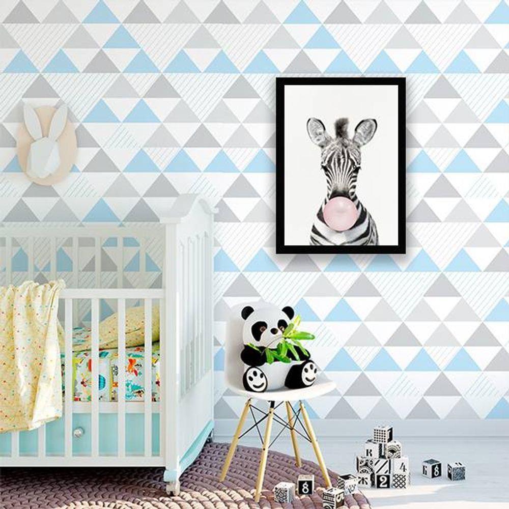 Quadro Decorativo Zebra Chicletes