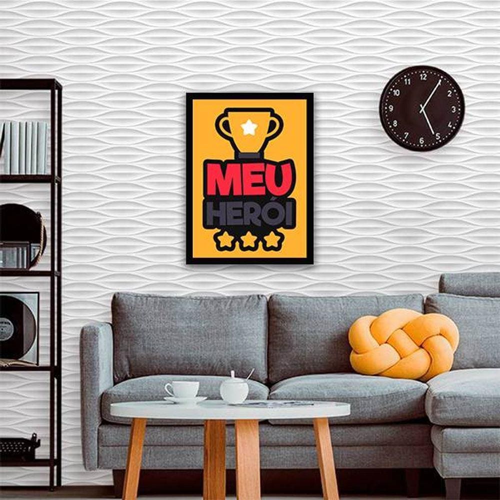 Quadro Decorativo Meu Herói