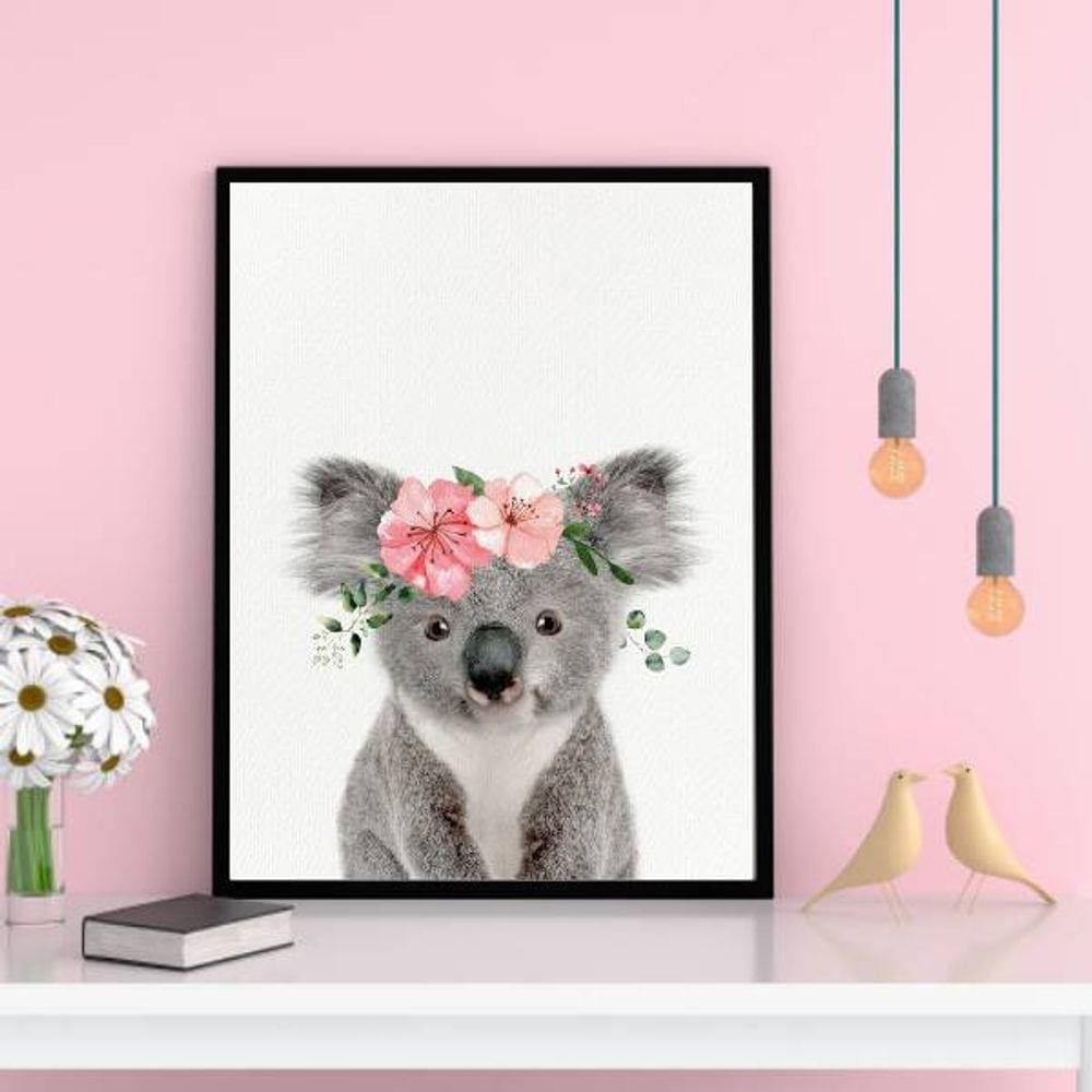 Quadro Decorativo Coalinha Coroa de Flores