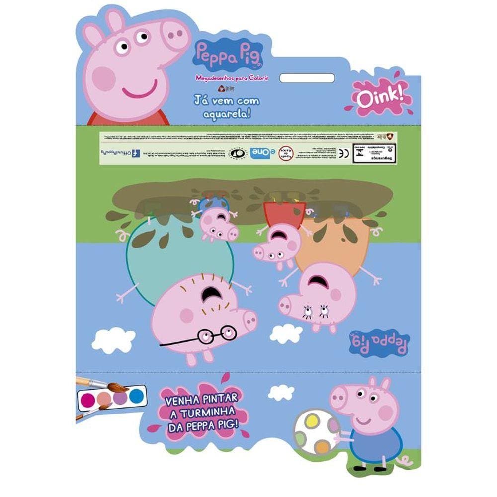 Peppa Pig - Megadesenhos para Colorir com Aquarela